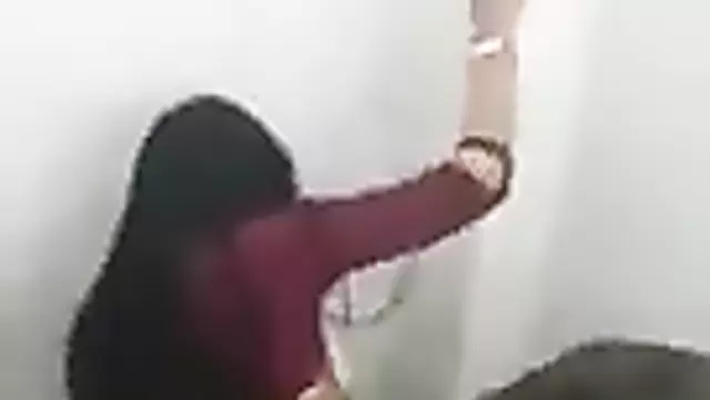 Fucked a Uzbek woman well in the toilet